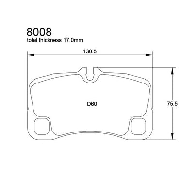 Pagid Racing Brake Pads U8008